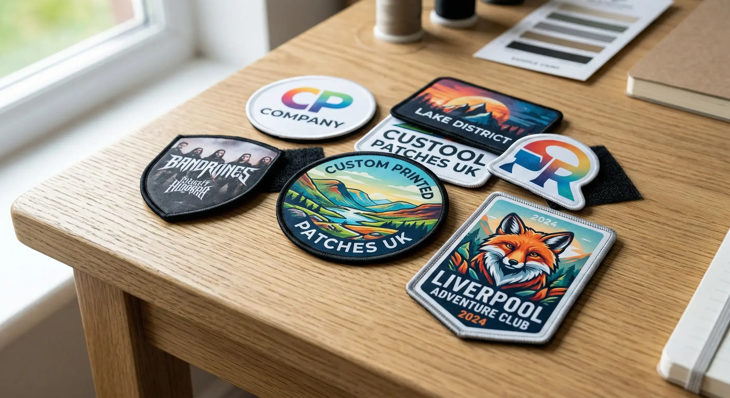 Detail of custom printed patch