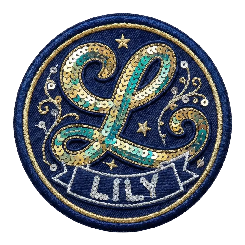 Name and Letter Sequin Patches